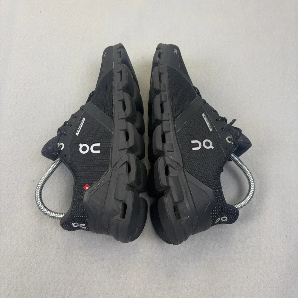 On Cloudflyer WP Shoes Womens Size 7 Black Waterproof Running Sneakers CloudTec